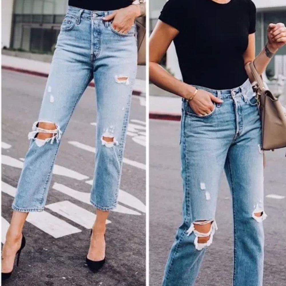 Levi's Light Blue High Rise Women Jeans